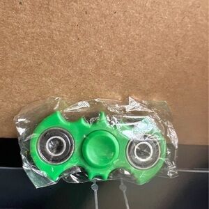 Green Bat-Shaped Fidget Spinner